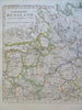 Russian Empire Latvia Lithuania Estonia St. Petersburg 1855 fine detailed map