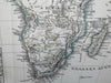 Africa European Colonies Cape Town Mozambique Egypt 1874 Stulpnagel detailed map