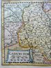 Quercy France County Map Cadurcium 1697 detailed scarce engraved map