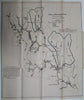 Blackstone River Valley Massachusetts shows Mills 1876 detailed old scarce map