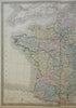 Kingdom of France Ancien Regime Normandy Champagne Provence Burgundy 1860 map