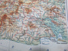 Indonesia Java westblad western 1935 near Sumatra Batavia detailed antique map