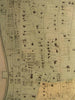 Yonkers Westchester County New York ca. 1870's Huge antique city plan hand color