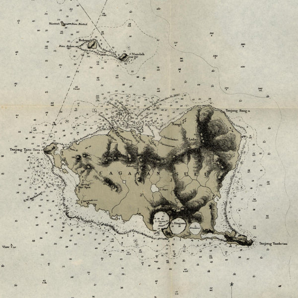 Cagayan Sulu adjacent islands Philippine Islands 1902 small nautical chart map