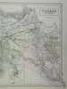 Ottoman Empire Anatolia Armenia Syria Mesopotamia Holy Land 1856 Black map