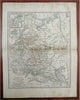 Russian Empire & Poland Finland Ukraine Crimea c. 1844 A. Baedeker scarce map