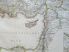 Ottoman Empire Anatolia Cyprus Armenia Egypt 1855 Stulpnagel detailed map