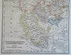 Kingdom of Denmark Faroe Islands Iceland 1876 Otterloo scarce large Dutch map