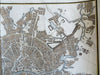 Moscow Russia city plan 1789 Neele scarce Neele engraved hand color map