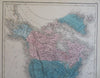 North America Territorial United States Mexico Caribbean 1854 Black folio map