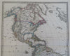 North & South America Caribbean territorial United States 1875 Stulpnagel map