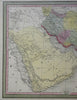 Middle East Persia Iran Arabian Peninsula Afghanistan 1850 fine Cowperthwait map