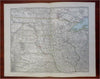 Midwest U.S. Minnesota Dakotas Nebraska Iowa Wyoming 1894 Petermann detailed map