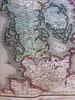 Denmark Iceland Feroe Islands 1821 huge Thomson old map lovely hand color