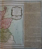 Scotland British Isles 1766 Brion Desnos decorative engraved map hand color