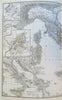 Roman Italy Rome Scyracuse Sicily Etruria 1865 Stulpnagel Historical map