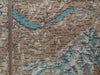 Switzerland Tourist Linen-Backed Map 1881 Luezinger linen pocket travel map