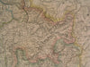 Switzerland Piedmont Lombardy Swiss Alps 1864 antique Dufour huge hand color map