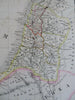 Ancient Egypt Nubia Sinai Holy Land 1822  Brue large detailed map hand color