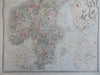 Scandinavia Sweden & Norway Stockholm 1889-93 Bradley hand color detail map