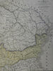 Dacia Pannonia Illyrium Roman Provinces 1830's Brue large historical map