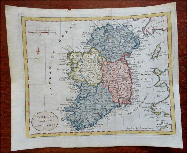 Ireland Leinster Munster Connaught Ulster Dublin 1788 Kitchin map