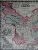 China Canton Island of Amoy Korea Hong Kong 1862 Johnson & Ward map Scarce Issue