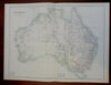 Australia New South Wales Victoria Sydney 1890 scarce folio Scribner-Black map