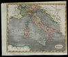 Italy Italia Papal States Kingdom of Naples Sicily Tuscany 1804 Arrowsmith map