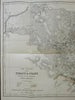 Parana Brazil Tibagy Ivahy Valleys Curitiba So America 1860's Murray/Weller map