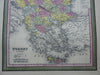 Ottoman Empire & Greece Balkans Serbia Albania Bosnia c.1850 Cowperthwait map