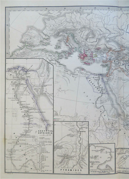 Assyrian Empire Arabia India Greece Egypt Persia 1865 Stulpnagel historical map