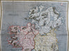 Ireland Dublin Cork Galway Derry Munster 1806 H. Tanner American engraved map