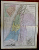 Holy Land Palestine Israel Sinai Jerusalem 1862 Andriveau-Goujon large map