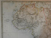 African Continent 1860 Stanford SDUK transitional engraved map