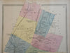 East Granby Connecticut 1869 Baker & Tilden detailed town map