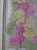 Spain & Portugal Madrid Lisbon Barcelona Pamplona 1848 Cowperthwait Mitchell map