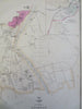 Lucknow British India Residency Palaces c. 1856-72 Weller city plan map