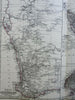 Australia New Zealand Tasmania Auckland Perth 1878 Stieler detailed map