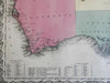 Australia New South Wales Van Diemen's Land 1855 Colton Johnson & Browning map