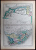 Africa Barbary Coast Cape of Good Hope Mediterranean Sea old map Black 1854