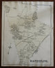 Randolph Township Tower Hill West Corners 1876 Norfolk Mass. detailed map