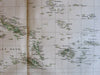 Australia West Polynesia Papua New Guinea Witi Lewi 1860 Berghaus scarce old map