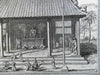 Temple Interior Chinese Religious Worship Street Scene 1748 Didot engraved view