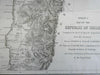 Republic of Chile Serena Copiapo Vallenar 1855 U.S. Astronomical Expedition map