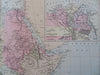 Africa Continent Egypt Cape Colony Abyssinia Congo 1888 Bradley-Mitchell map