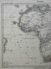 Africa Cape Colony Congo Guinea Morocco Egypt Abysinna 1849 Flemming map