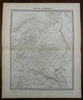 Russian Empire in Europe Poland Finland Crimea 1850 Tardieu large engraved map