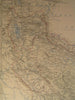 Persia Afghanistan Baluchistan Caspian Sea Azerbaijan 1860 lg. antique color map