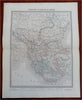 Ottoman Empire Balkans Greece Serbia Bosnia Bulgaria 1861 Tardieu large map